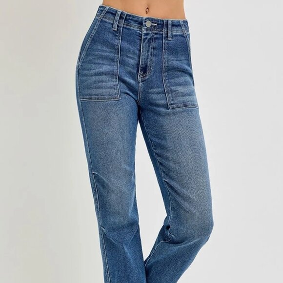 RISEN Full Size High Rise Ankle Jogger Jeans - Picture 7 of 11